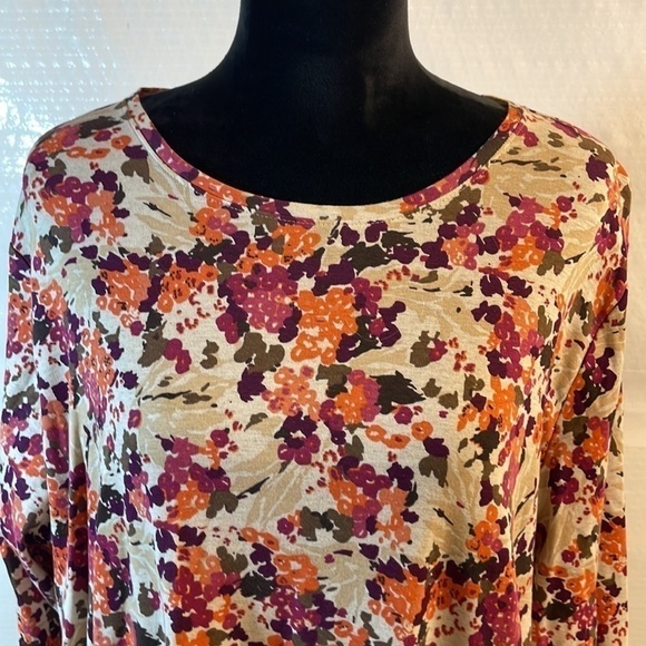CROFT & Barrow long sleeve floral tee size 2X - Picture 2 of 4
